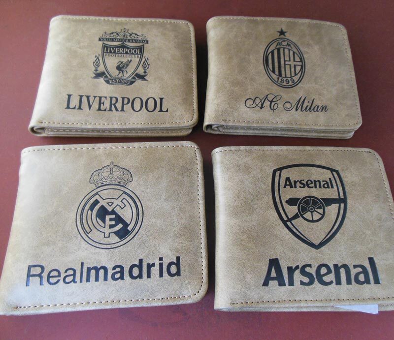Football Fan Supplies Real Madrid Paris Chelsea AC Milan PU Wallet