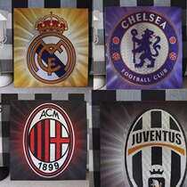 Chelsea Arsenal Real Madrid Paris JuvenAC Milan Emblem Laser Big Sticker Car Sticker