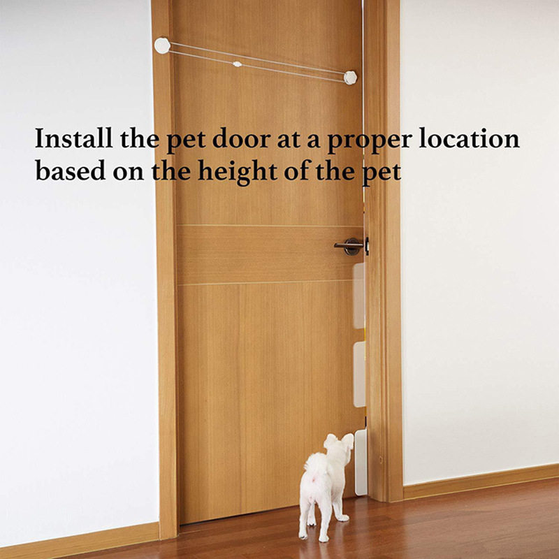 Pet door two-way free access door and cat door access door kitty Puppy door closed Kanter bedroom door Cat Hole