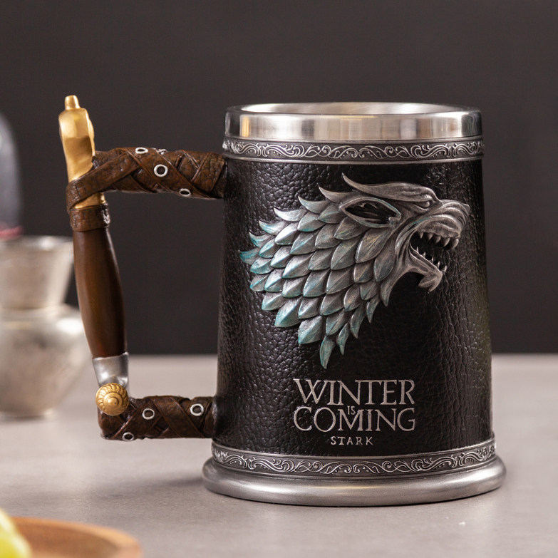 Creative Water Cup Ice & Fire Song Rights The Game Mark Cup Personality Beer Mug Stainless Steel Whisky Cups-Taobao