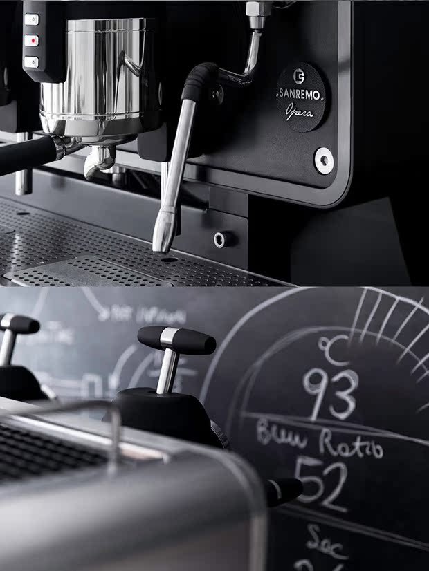 Sanremo OPERA Oprah thương mại hai đầu ba máy pha cà phê bán tự động nhập khẩu của Ý - Máy pha cà phê máy pha cafe 1 group