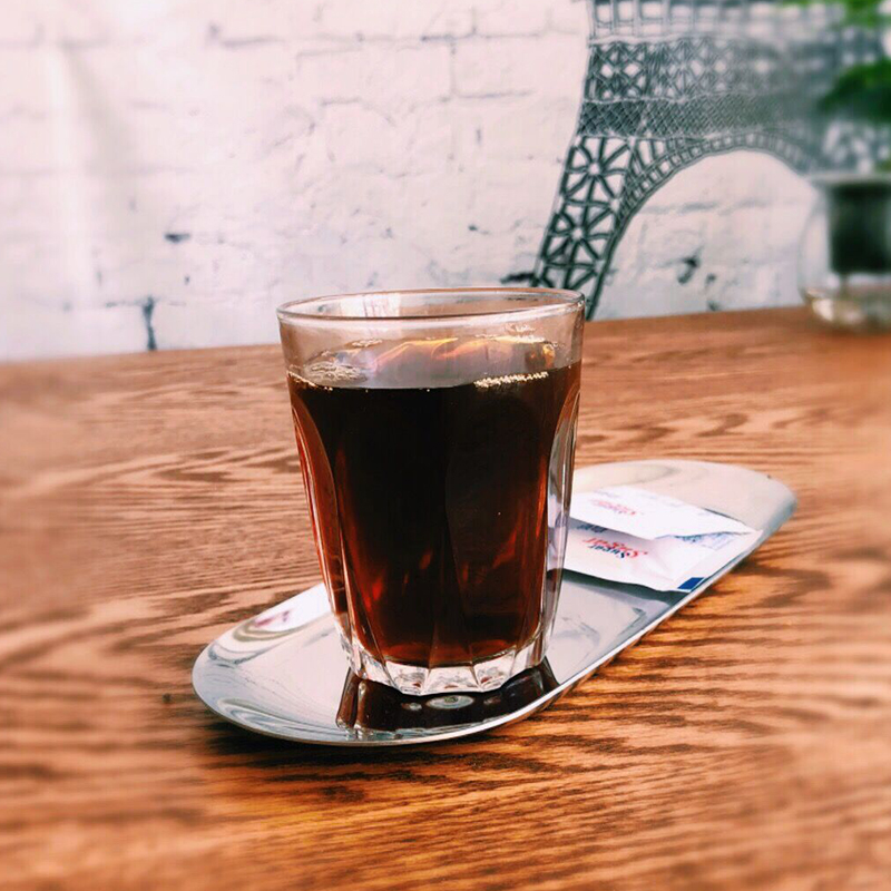 French tempered glass Iced coffee cup Australian white coffee flat white latte Cabo cup ESPRESSO