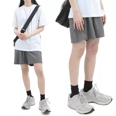 (Sitting on the mountain) South Korea summer leisure lazy half sleeves loose solid color round neck white short sleeve t-shirt