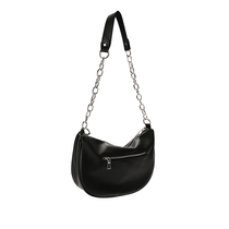  (Sitting and eating mountain air)Korean oblique cross casual shoulder bag street hip-hop ins leather bag backpack multi-pocket