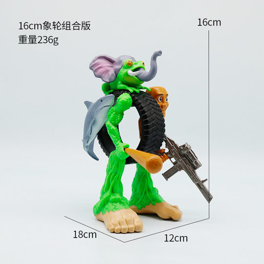 融合怪外国山海经玩具手办怪物融合体版AI美国玩偶全套公仔