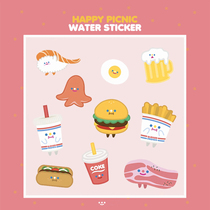 Cartoon pork belly acrylic brooch burger sandwich badge cute bag decoration girl heart birthday gift