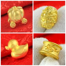 Jin manduo simulation yellow gold cute pumpkin cart handmade handmade accessories beads Dragon Ball small yellow duck girl courage beads