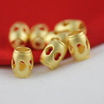 Loving Peach Heart Bucket Pearl Buddha Pearl Transfer Pearl Pearl E448B Brass Gold Plated Road Pass Gear Pearl　
