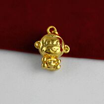 This Life Year Duozodiac Monkey 3D Three-dimensional Golden Monkey Pendant Cute Cartoon Yo-yo Glossy Hollow Item Pendant
