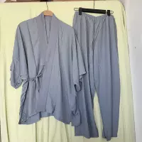 Lake blue short sleeves+trousers