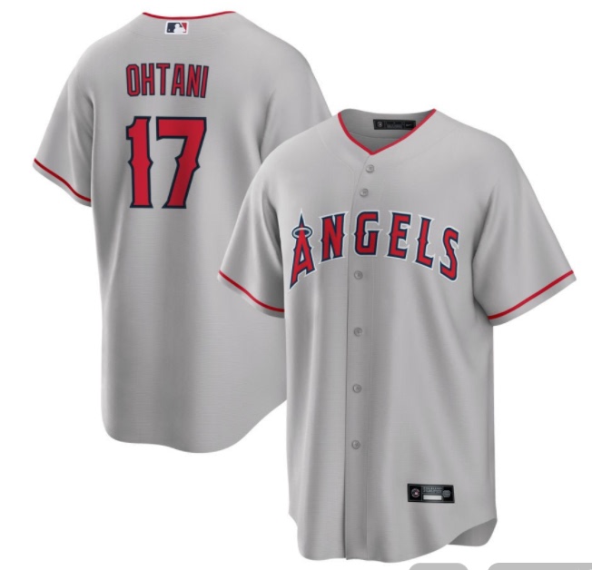 Angels Los Angeles Angels Baseball Jersey No. 17 Ohtani Shohei Ohtani Jersey Short-Sleeved Embroidered Game Uniform Angels Los Angeles Angels Baseball Jersey No. 17 Ohtani Shohei Ohtani Jersey Short-Sleeved Embroidered Game Uniform
