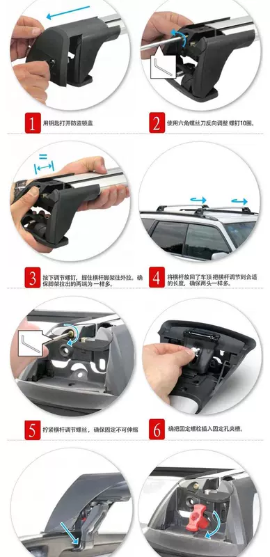 Chạy Subaru Outback Tiger giá đỡ hành lý thanh ngang cánh câm giá đỡ du lịch sửa đổi khung phụ kiện khuyến mãi đặc biệt
