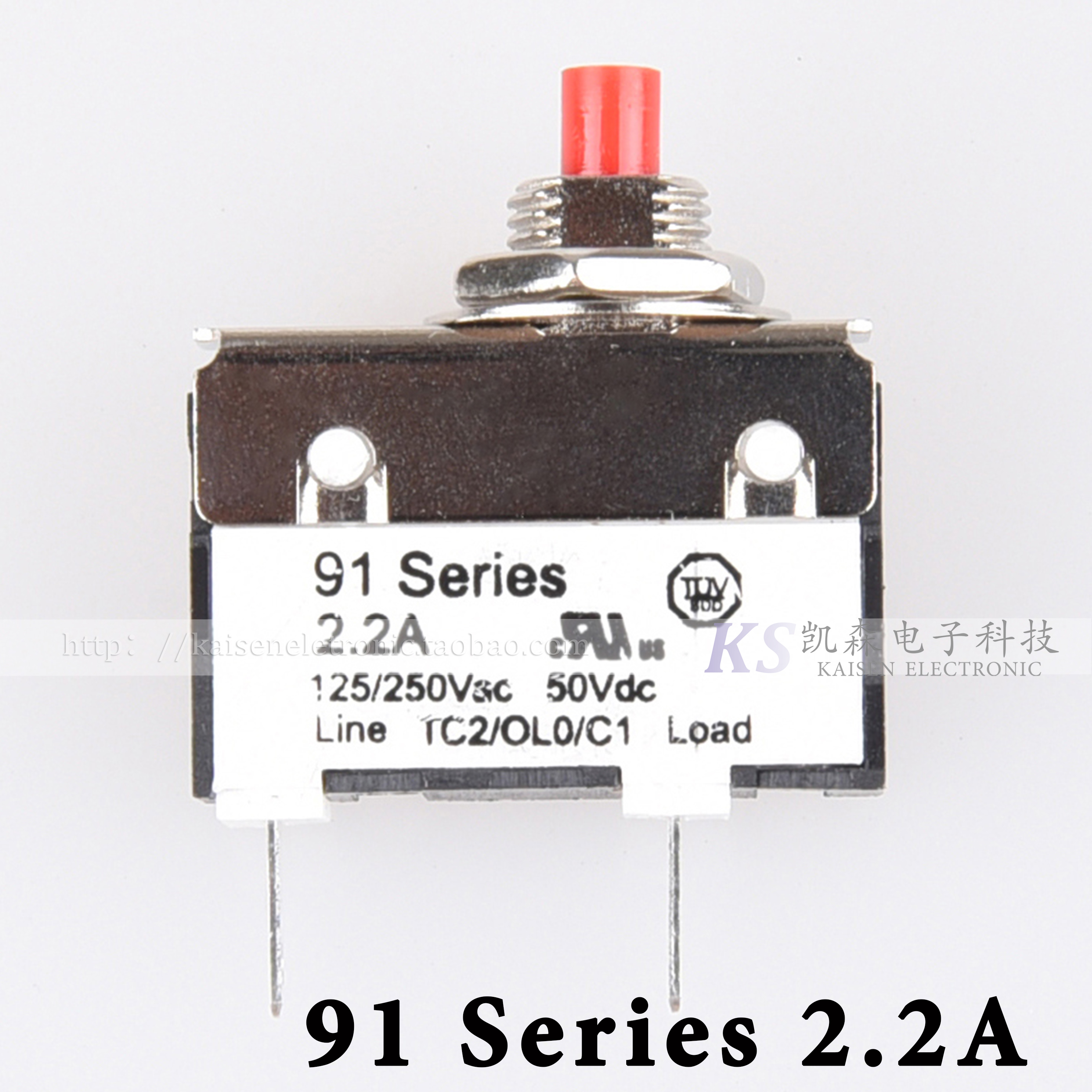 KUOYUH 91 Series 2 2A circuit breaker overload protector 0 5-10Amps imported from Taiwan Rohs