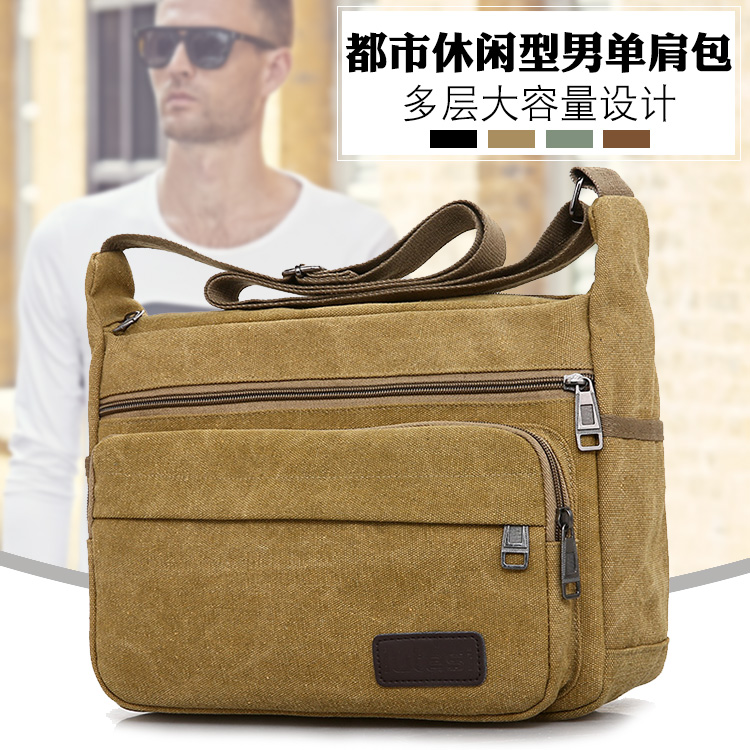 Multi-function electrician maintenance toolkit canvas thicken Oxford shelf shoulder backpack wear resistant men's slope bag small