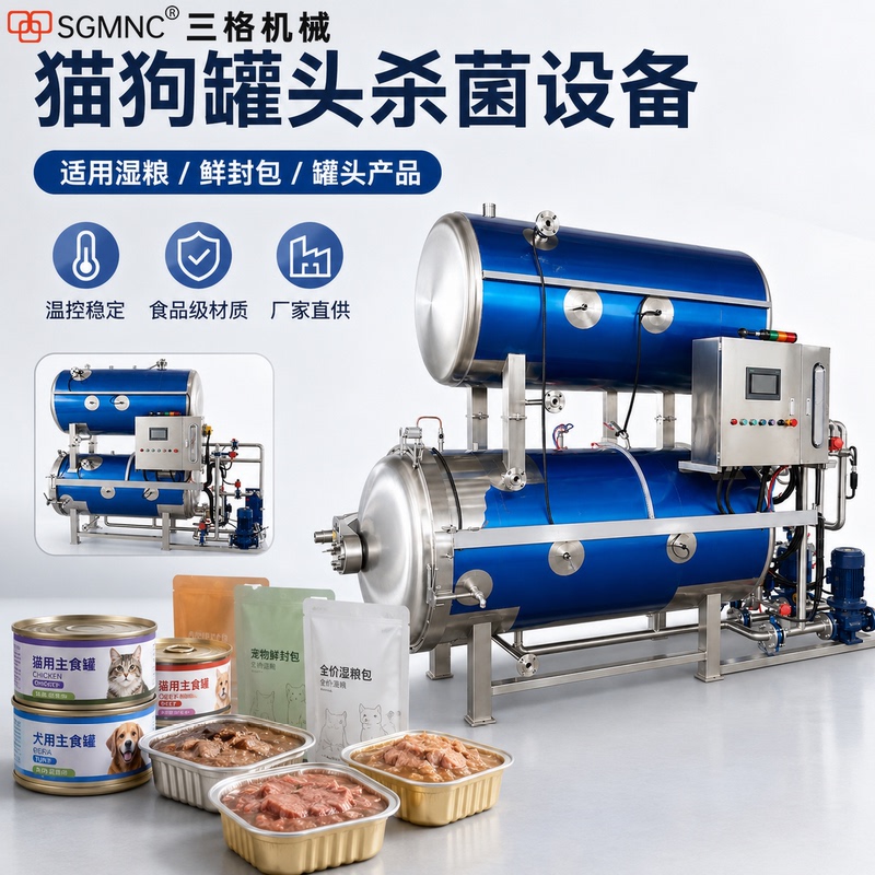 Pet Can Sterilization Pot, Commercial Wet Food Fresh Packaging, Cat and Dog Can High-Temperature Sterilization Equipment, Fully Automatic Sterilization Boiler Pet Can Sterilization Pot, Commercial Wet Food Fresh Packaging, Cat and Dog Can High-Temperature Sterilization Equipment, Fully Automatic Sterilization Boiler