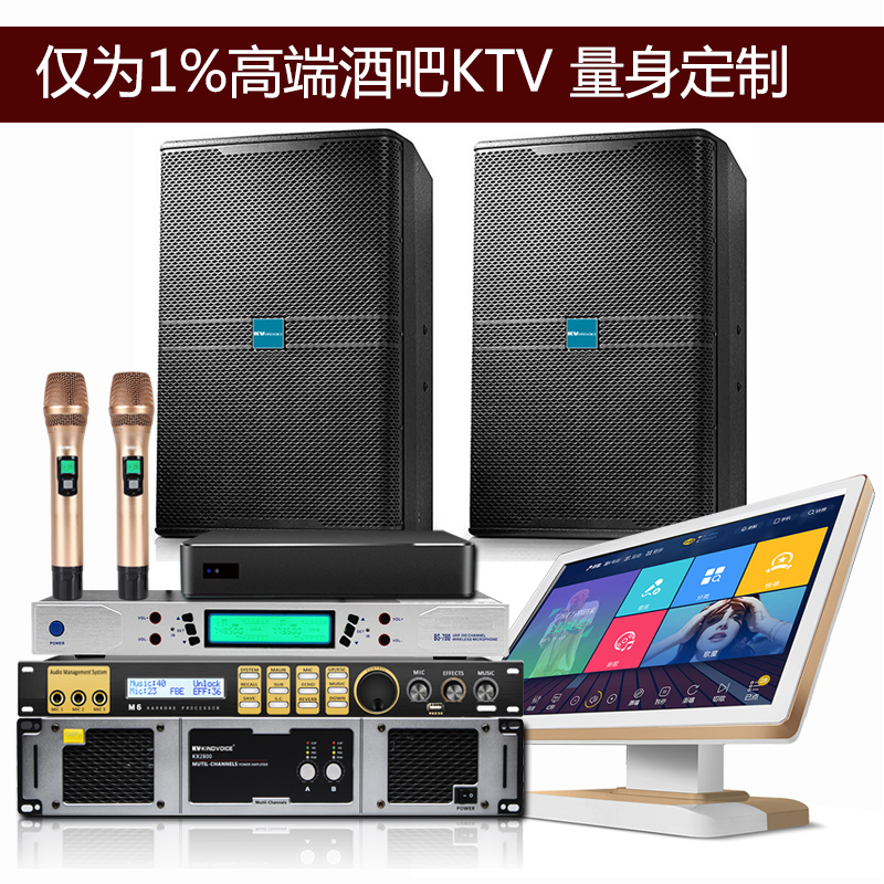 Professional Sound Bar Party Bag Box Sound Box KTV Song Hall Work Private Clubhouse Point Song Machine Speaker Suit