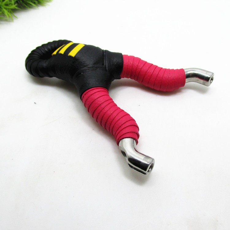 Direct sales 304 stainless steel slingshot top carling snake full throw anti-curate single card round leather gluten outdoor competitive race iron hand