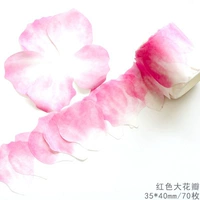 Наклейка высокого качества [красные лепестки] 70 штук