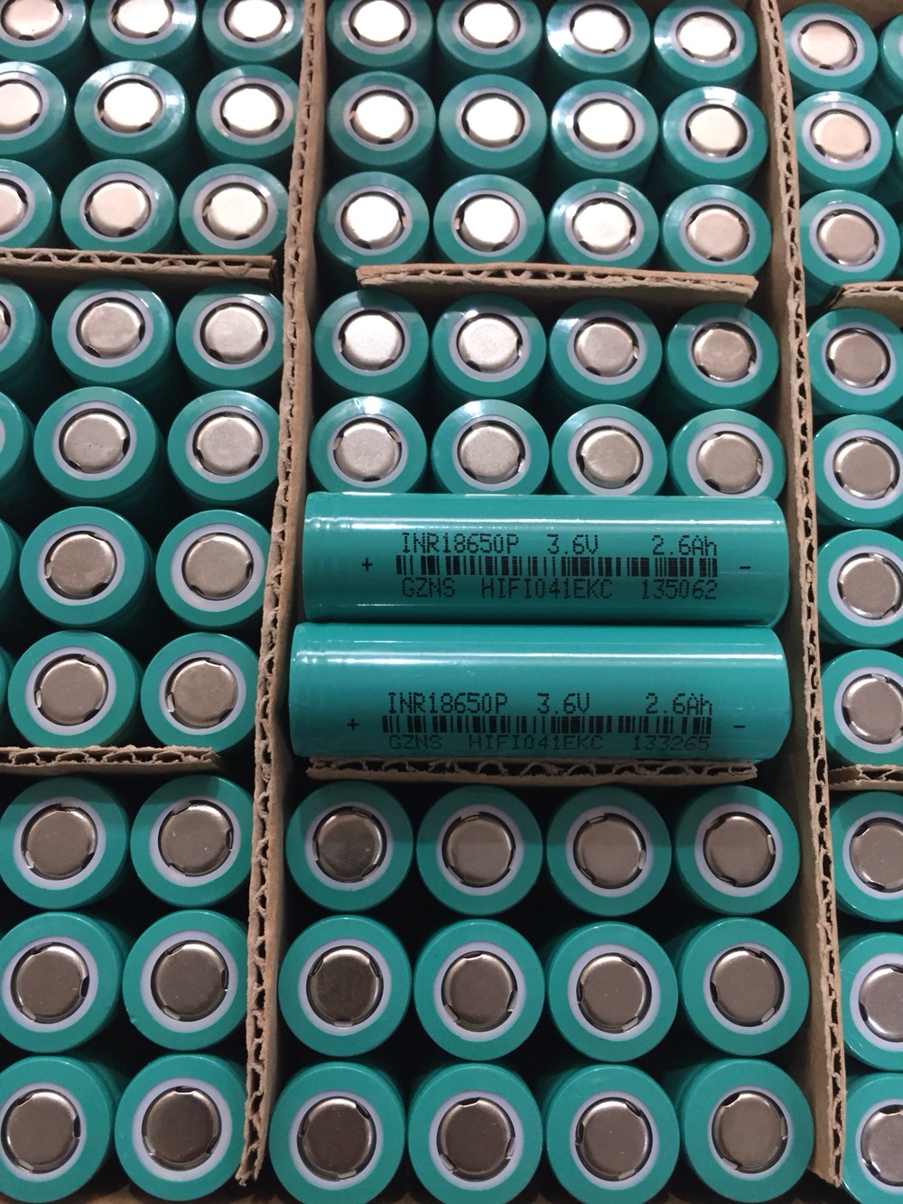 Guangxi Zhuoneng 18650A product 2600mAh 5C power type electric motor cell