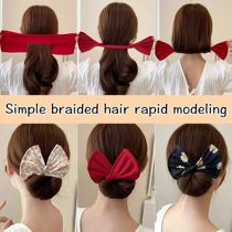 Womens Bow-shaped Hairpin Device Sweet and Lovely Hairpin F