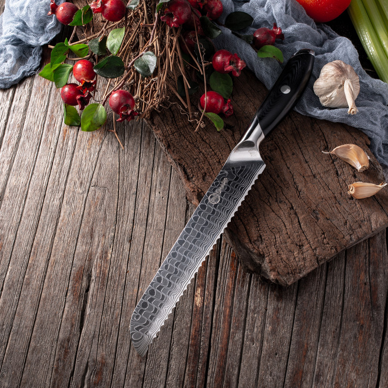 Дефектных изделий 67 большой этаж MASCUS VG10 Сталь шеф-повар нож импорт AUS японский Готовить закрыты Лезвие 