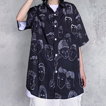 Shirt women's design sense niche new 2020 Harajuku wind loose students half short sleeve jacket ins tide summer