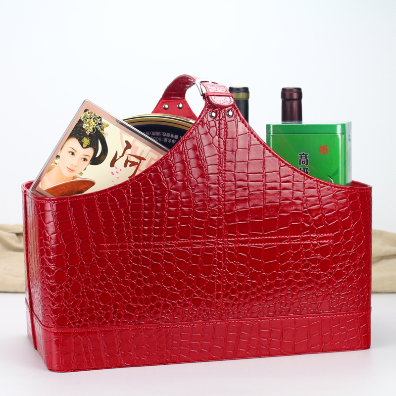 Cavelan Leather Fruit Gift Basket Desktop Handtop Basket Basket Creative Basket Creative Basket