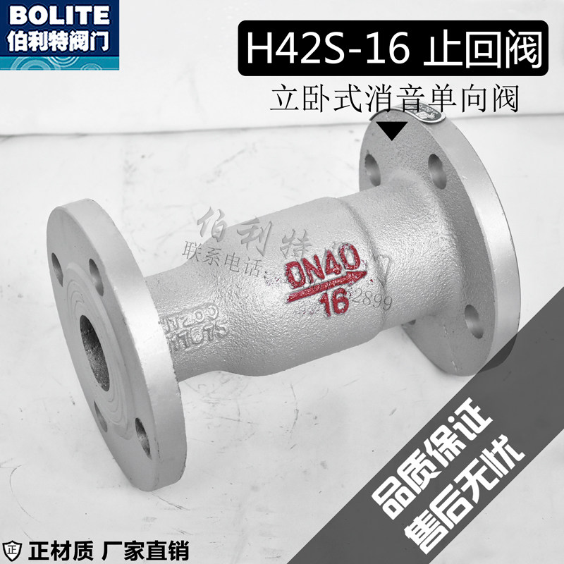 H42S-16 cast iron vertical horizontal silencer check valve steam boiler check valve DN25 40 50 65 80