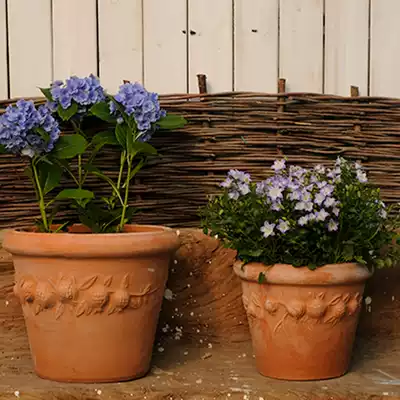 Fall in love with garden rough pottery pot pottery pot pottery garden balcony terrace breathable large tank pomegranate Basin