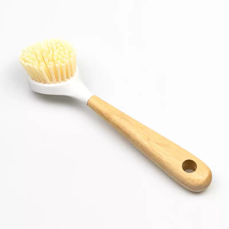 萌萌松鼠竹制扁柄锅刷