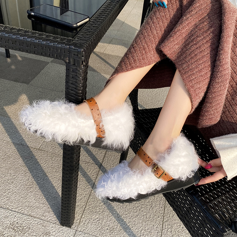 Web red hair shoes female wear thick soles in spring and autumn mode increased women's shoes 8cm small yard women's shoes 313233 shoes