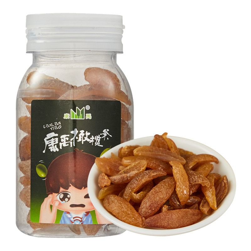 Kangyu olive strips 55g non-licorice salt Jin olive chicken male olive tidal snacks office small snacks candied fruit dried