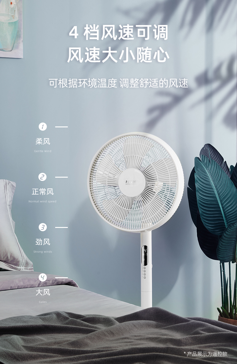 红双喜 台地两用 静音电风扇 图6