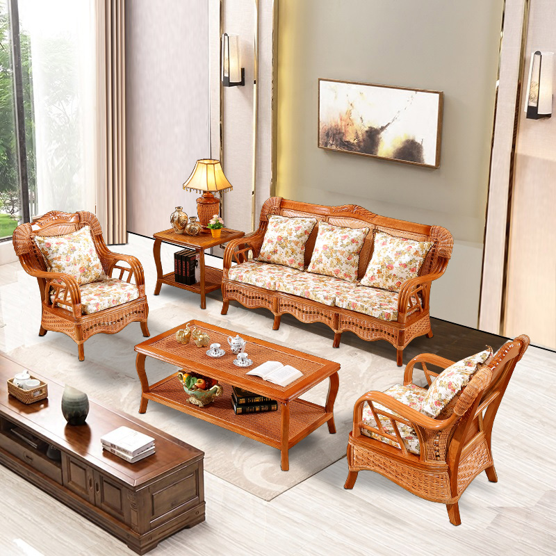 Real Rattan Sofa Combination Living Room Five Piece Bamboo O1cn01zrfxja1qrng7402bp 2324665492 Jpg