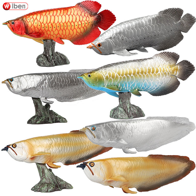 Simulation of ocean model freshwater fish toy silver dragon fish goldfish goldfish swing fish tank