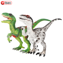 Jurassic Velociraptor dinosaur toy simulation solid plastic Velociraptor animal model childrens boy gift
