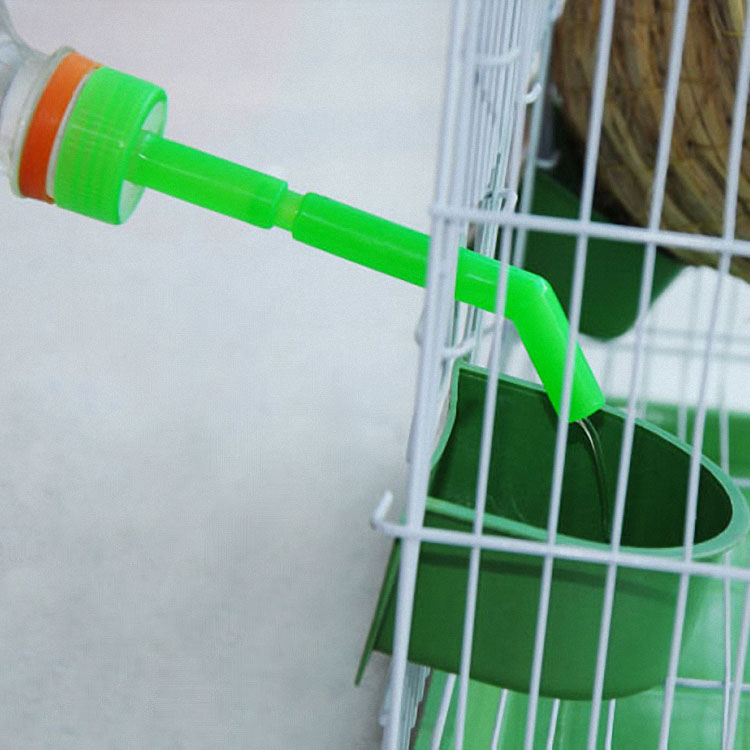 [Parrot nhựa adder] da hổ lồng hoa chim lồng với hướng dẫn nước nhựa bổ sung chim công cụ cung cấp - Chim & Chăm sóc chim Supplies lòng chim