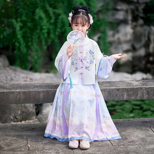 Children's Hanfu, girls' winter style, high-end fairy-like ancient style