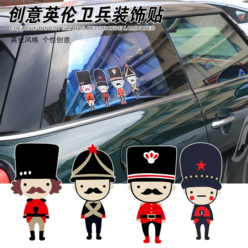 BMW Mini MINI Decorative Sticker with exterior decorated windows Decorative Sticker Inglén Guards Creative Personality Body Stickers