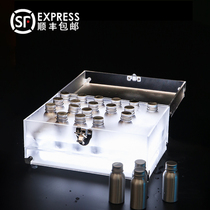 Acrylic led bar night luminous cocktail box VIP bartender wine rack aluminum bottle glass luminous box box
