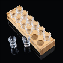 12 Confucius bullet cup holder set white glass swallow cup b52 cocktail sip Shot Cup bar KTV Cup