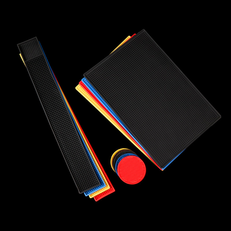 bar ktv bar ktv bar rubber mat rectangular non-slip cup mat pvc water filtration mat milk tea mat riser cushion-Taobao
