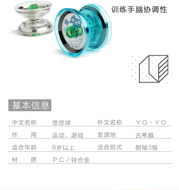 Yo-Yo Children Yo-Yo Girl Boys 90 hoài cổ sau đồ chơi Yo-Yo tròn đầy màu sắc rực rỡ