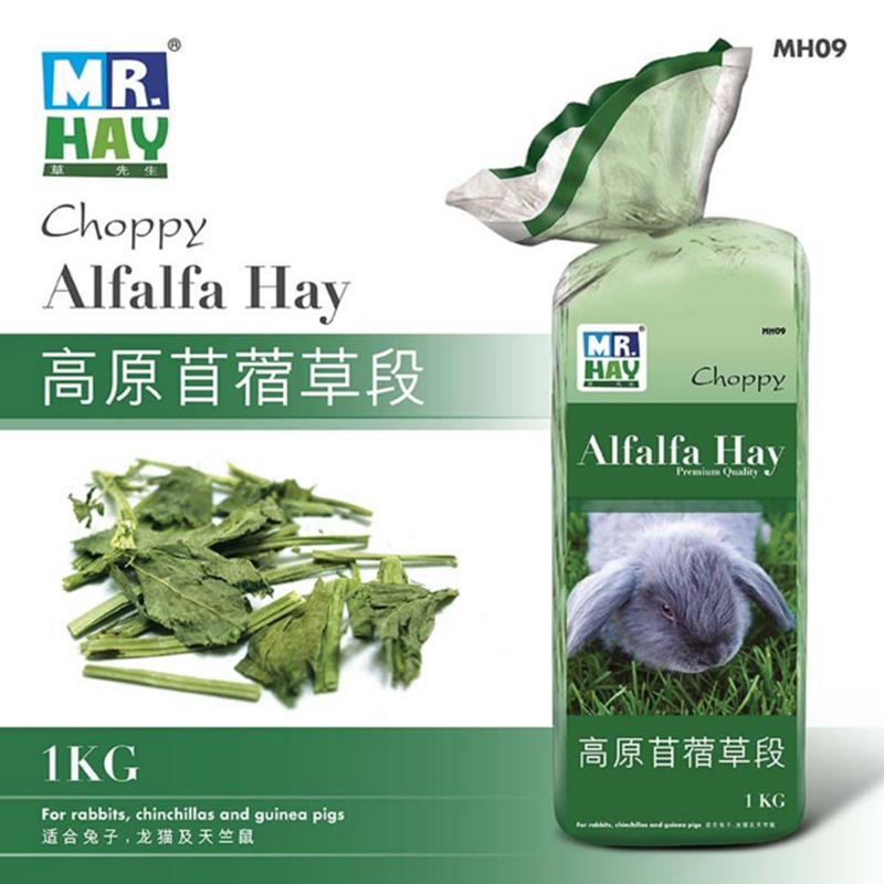 Mr Hay Mr Grass Alfalfa segment Rabbit chinchilla guinea pig grass feed grain MH09