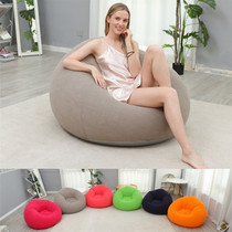 New inflatable flocking sofa single lazy sofa chair foldable outdoor leisure sofa bed stool cross-border supply