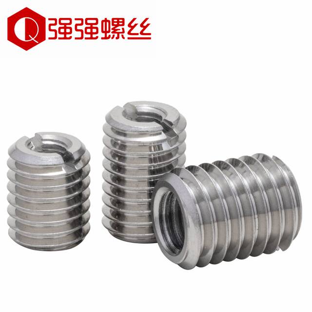 SUS303 ສະແຕນເລດ thread Sleeve ພາຍໃນແລະພາຍນອກ thread Nut ການແປງ Screw Sleeve M3M4M5M6M8M10M12