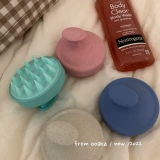 Мягкий силиконовый массажер, шампунь для кожи головы, расческа