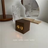 Ооахз ложится спать пораньше и встаньте рано ~ деревянные настольные голосовые тактовые часы.