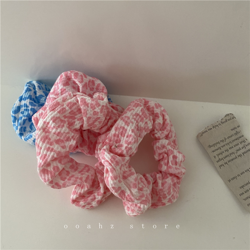 ooahz powder BAO WEN hair ring retro French ponytail cute girl ins large intestine hair ring female bm with the same paragraph