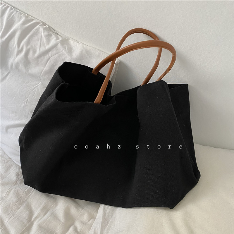 Fan-style flirtaway ~ large capacity single shoulder bag ins containing brief sails cloth bag vegetarian handbag large class size class bag